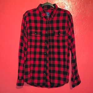 Men checkered flannel